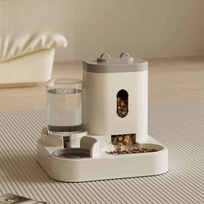 Automatic Feeder Dog Food Bowl with Water Fountain