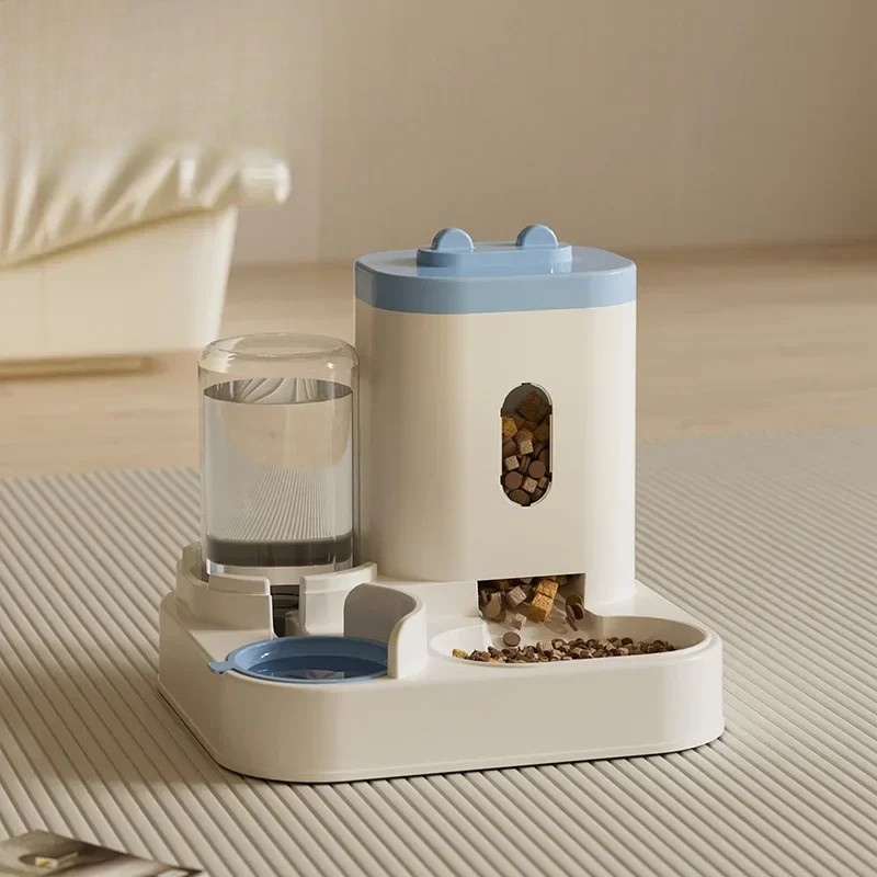 Automatic Feeder Dog Food Bowl with Water Fountain