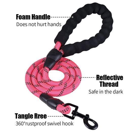 Pink Wave Comfort Harness & Least Set