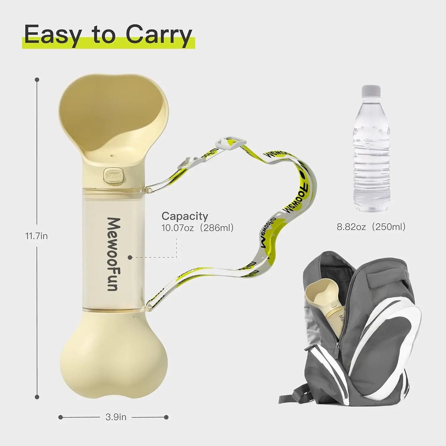 BoneMate™ 2-in-1 Leakproof Dog Water Bottle