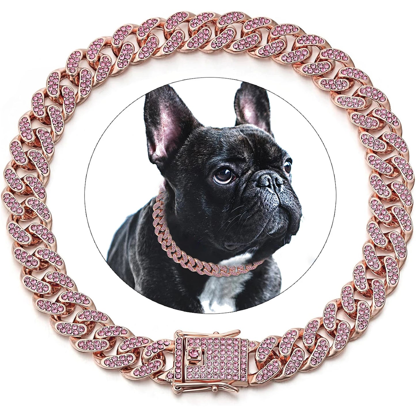 Diamond Cuban Dog Chain Collar