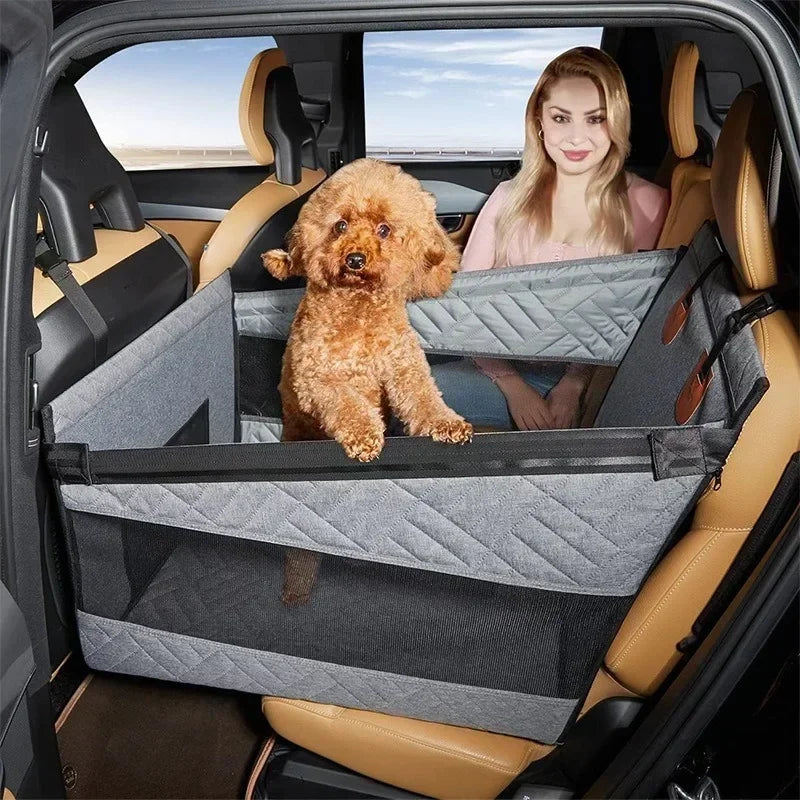 Extended rear seat pet car mat widened support board car carrying dog mat back seat pet mat