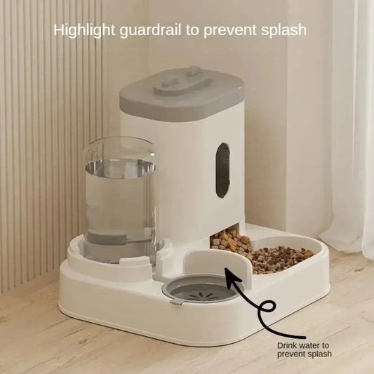 Automatic Feeder Dog Food Bowl with Water Fountain