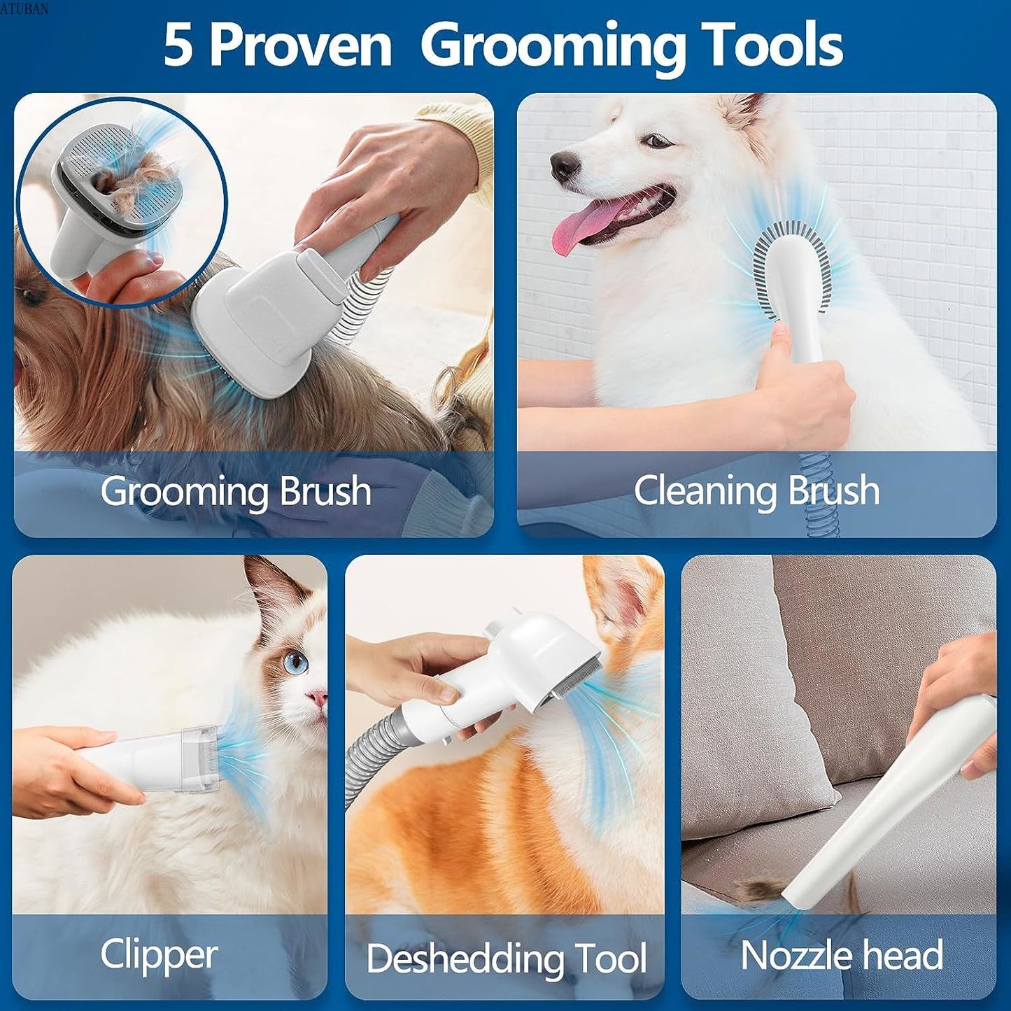 AdvancedPaws 5-in-1 Grooming Vacuum