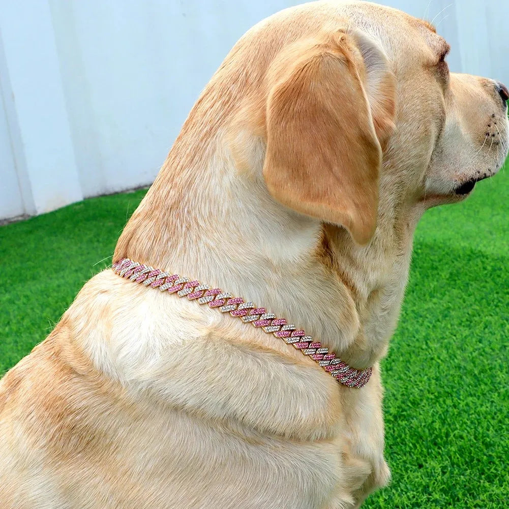 Diamond Cuban Dog Chain Collar
