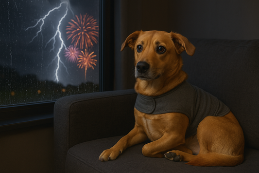 How to Keep Your Dog Calm During Fireworks and Thunderstorms