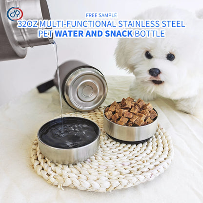 Premium 3-in-1 Portable Dog Water & Food Bottle