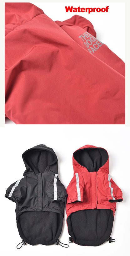 PawGuard Dog Face Waterproof Dog Hoodie