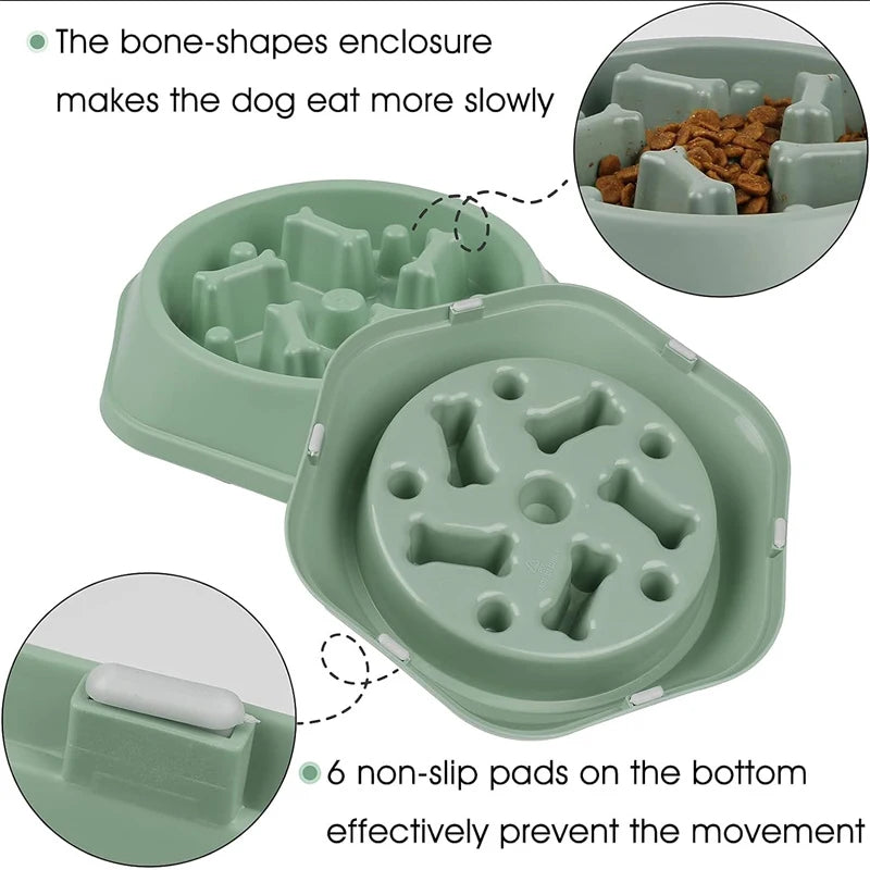 MazeMate™ Anti-Choke Slow Feeder Dog Bowl