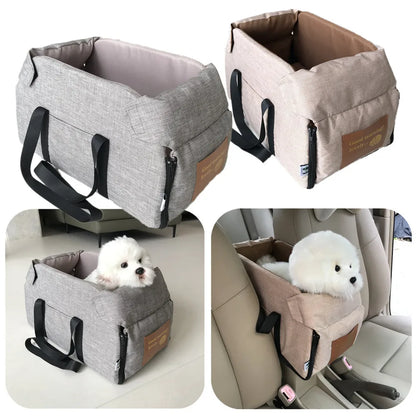 Portable Dog Car Seat Bed – Travel Carrier for Small Pets