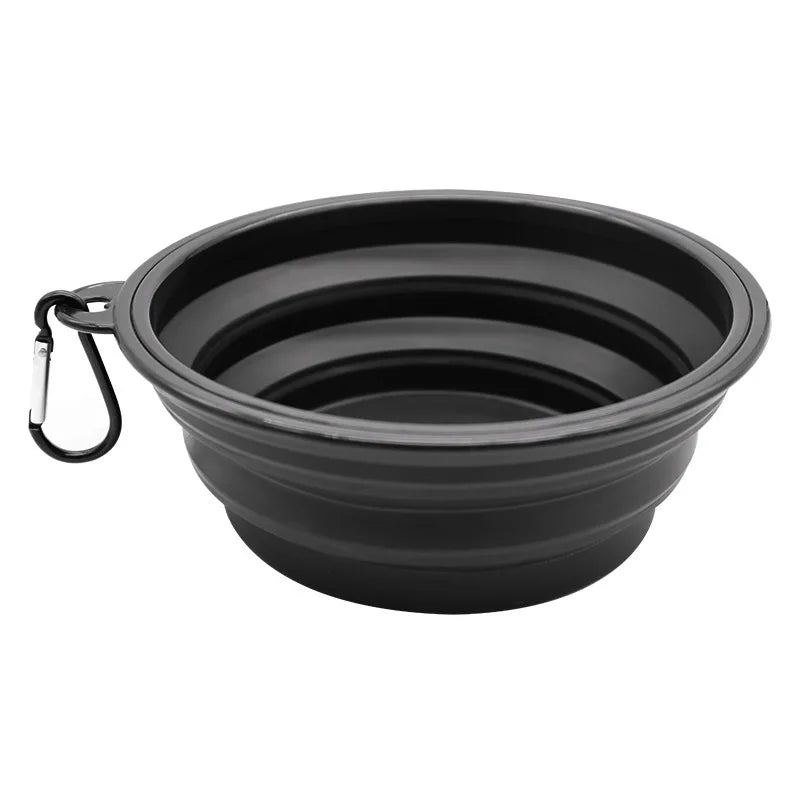 2-in-1 Folding Silicone Pet Feeder Bowl & Dispenser