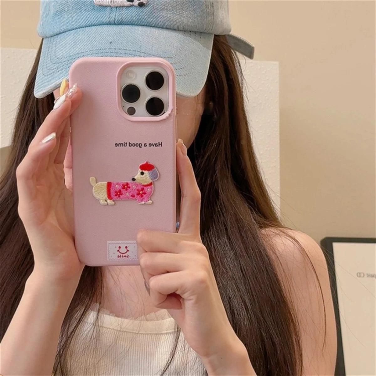DogLuv™ Dachshund Litchi Phone Case