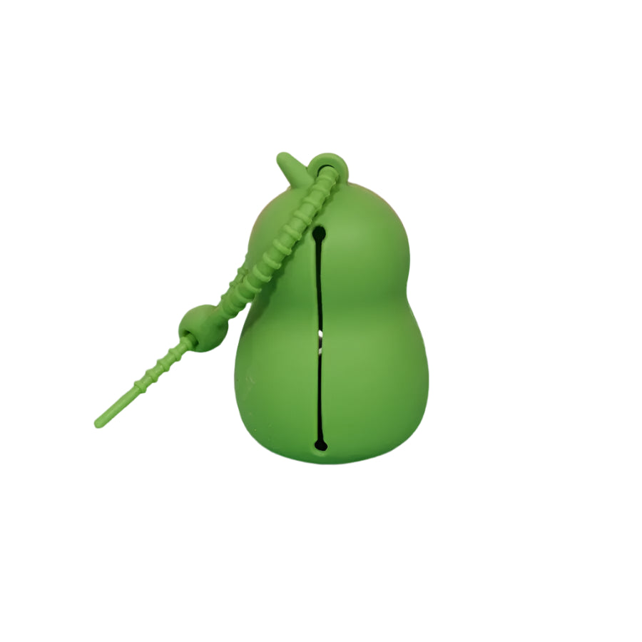 Avocado Dog Waste Bag Dispenser – Cute Poop Bag Holder with Leash Clip