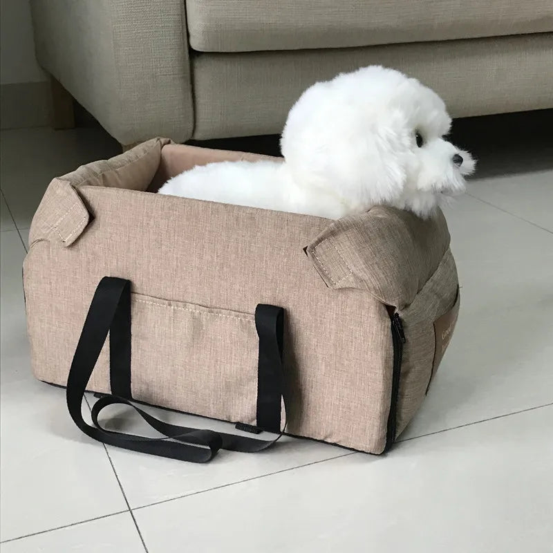 Portable Dog Car Seat Bed – Travel Carrier for Small Pets