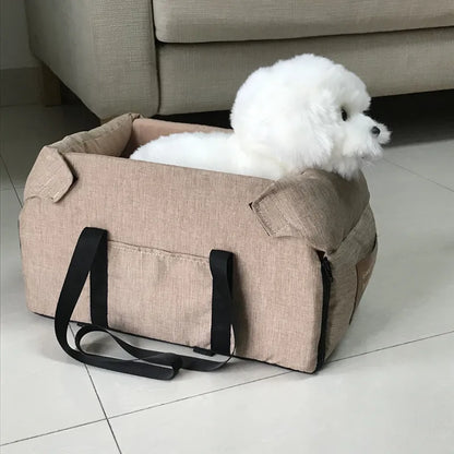 Portable Dog Car Seat Bed – Travel Carrier for Small Pets
