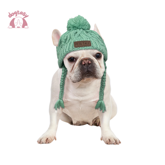 Knit Pom Pom Dog Beanie Hats